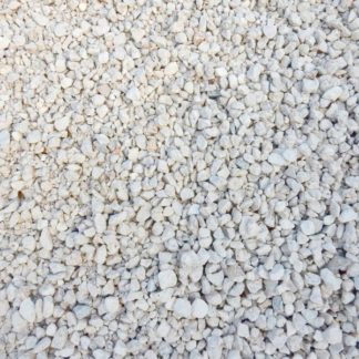 Limestone gravel. Can be used to build driveways and as decorative rock.
