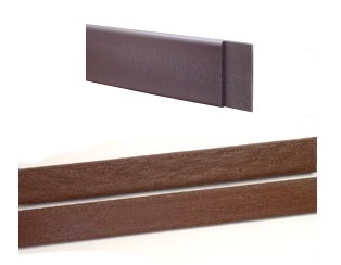 Dark Brown and Brown Polyboard edging.