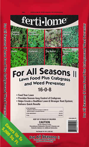 For All Seasons II 16-0-8 (20 lbs) Lawn Fertilizer.