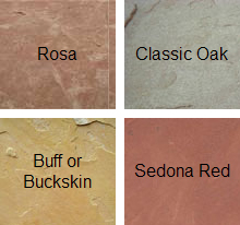 Arizona colors: Rosa, Classic Oak, Bucksin or Buff, Sedona Red at J&J Nursery, Spring, TX